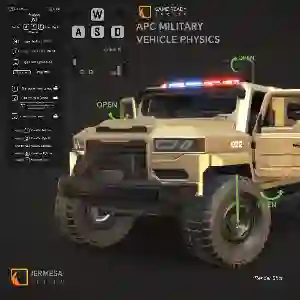 APC Military Police Vehicle  Physics pack controller  available on the asset store 3